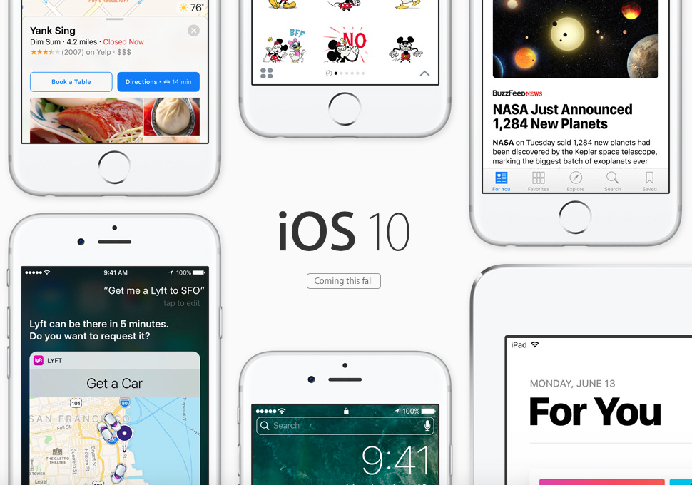 How can motorists benefit from the iOS 10 update?